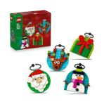 Esranın Dünyası LEGO Yılbaşı Süsü Koleksiyonu 40744 – 6 Yaş ve Üzeri Çocuklar Için Renkli Asılabilen Hediye, Noel Baba, Kardan Adam ve Ren Geyiği Yılbaşı Ağacı Süsleri Içeren Yaratıcı Oyuncak Yapım Seti (153 Parça)