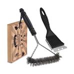 Esranın Dünyası Mangal Temizleyici, 2 Paket Metal Mangal Izgara Temizleme Fırçası ve Kazıyıcı. Mangal Mutfak Temizliği Için 30,5 cm ve 20,3 cm Çelik Kıllı Mangal Fırçası, Daha Kolay ve Etkili Temizlik Için
