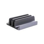 Esranın Dünyası Mcstorey Laptop Standı Dikey Metal Stand MacBook ile Uyumlu Ergonomik Notebook Bilgisayar Tutucu Masaüstü Düzenleyici Alüminyum Gri