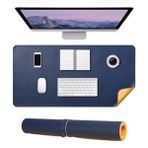 Esranın Dünyası Mcstorey Masa Desk Mat 60X30 cm Çift Taraflı Deri Mouse Pad Kaymaz Suya Dayanıklı Rulo Yapılabilir Kompakt Masa Koruyucu Ofis Laptop ve Makyaj Masası Için 2mm Pembe - Ahşap