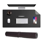 Esranın Dünyası Mcstorey Masa Desk Mat 90X45 cm Çift Taraflı Deri Mouse Pad Kaymaz Geniş Masa Koruyucu Suya Dayanıklı Rulo Yapılabilir Ofis Ev Ofis Laptop ve Klavye Alanı Için 2mm Siyah - 41 Delft Blue