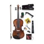 Esranın Dünyası Midex LMA-644-PAK Profesyonel Keman 4/4 Tam Boy (Yastık Tuner Susturucu Yedek Tel Çanta Yay Reçine Metod)