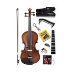 Esranın Dünyası Midex LMA-644-TYS Profesyonel Ahşap Mat Keman 4/4 Tam Boy (Yastık Yedek Tel Çanta Yay Reçine Metod)