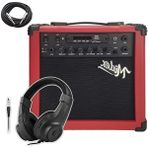 Esranın Dünyası Midex MGA-25RDBT-HD Şarjlı Elektro Gitar Amfisi 25 Watt USB Bluetooth Distortion Kulaklık ve Kablo