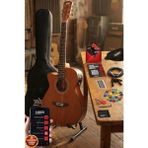 Esranın Dünyası Midex PHX-188ST Ekolayzerli Elektro Akustik Gitar 4/4 Gerçek Ağaç (Stand Gigbag Askı Capo Tuner)
