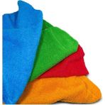 Esranın Dünyası Mikrofiber Temizlik Bezi ve Oto Yıkama Süngeri Seti, 4 Adet ve 3 Adet