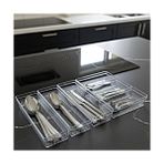 Esranın Dünyası Modüler Organizer Set Mutfak Çekmece Içi Düzenleyici Çatal Kaşık Bıçak Organizeri Kristal (6'lı Set)