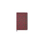 Esranın Dünyası Moleskine Mantero'dan Ipek Not Defteri, Italyan Ipekli Sert Kapak, Çizgili Sayfalar ve Elastik Kilitli, Hediye Kutulu, Büyük Format 21 x 13 Cm, Renk Bordo - 41 Delft Blue
