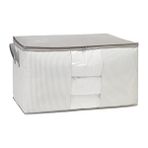 Esranın Dünyası Ocean Home Textile Mega Boy Pvc Pencereli Gri Çizgili Stuff & Things Hurç 75 x 40 x 40 cm