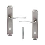 Esranın Dünyası Oda Kapı Kolu Nikel Inox Aynalı Sağa Sola Uygun Iç Dış Ahşap Pvc Metal Çelik Kapısı Tutamağı 1 Takım
