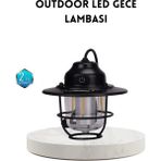 Esranın Dünyası Outdoor Retro Kamp Işığı Uzun Ömürlü Pil Taşınabilir Suya Dayanıklı -Esra'nın Dünyası