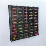 Esranın Dünyası Pleksi Kapaklı 1/64 Ölçek 50ARAÇ Hotwheels Matchbox Metal Araç Uyumlu Model Oyuncak Araba Rafı - 41 Delft Blue