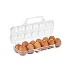 Esranın Dünyası Saplı 12'li Yumurta Taşıma Kutusu, Plastik Buzdolabı Için Yumurtalık Pikniklik Pratik Yumurta Taşıma Kabı (Şeffaf, 1 Adet)