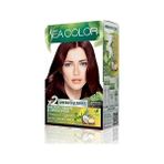 Esranın Dünyası Sea Color Amonyaksız, Vegan, Doğal, Besleyici Kalıcı Saç BOYASI%100 Beyaz Kapama (1 Paket 2 x 50 ml Boya & Oksidan) (Kestane Kızılı 4.6)