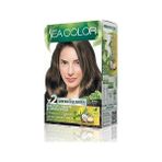 Esranın Dünyası Sea Color Amonyaksız, Vegan, Doğal, Besleyici Kalıcı Saç BOYASI%100 Beyaz Kapama (1 Paket 2 x 50 ml Boya & Oksidan) (Kumral 7.0)