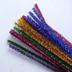 Esranın Dünyası Simli Renkli Şönil, 30 Cm, 20 Adet Paket