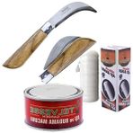 Esranın Dünyası Telvesse Bayram Aşı Bıçağı 22 cm No:3 + Aşı Macunu + Aşı Bandı (3'lü Paket)