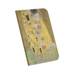Esranın Dünyası The Kiss, Gustav Klimt 1907-08, A4 Defter Vıı, Çizgisiz, Toplam 64 Sayfa, Tel Dikiş, Esnek Kapak, Oval Kenar, Tuval Doku, 60 Gram, Sarı Krem Renk, 21X29,7X0,5CM