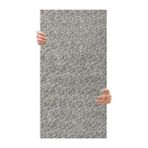 Esranın Dünyası Tink 3D Kendinden Yapışkanlı Duvar Kağıdı Yeni Nesil Akustik Keçe Panel Leopar Desen 52X98 cm (Açık Gri, 2 Adet 1 M²)