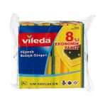 Esranın Dünyası Vileda 141127 Oluklu Bulaşık Süngeri, Yeşil, 8 Parça