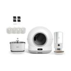 Esranın Dünyası Xenon Smart Akıllı Otomatik Kedi Tuvaleti (Kameralı) Çelik Köpek Mama Kabı Şarjlı Bataryalı Su Pınarı Sebili ve Filtre (4 Adet) Evcil Hayvan 4'lü Pet Ürünleri Başlangıç Seti