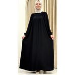 ESRANUR GİZLİ FERMUARLI REGLAN KOL ROBALI MEDİNE İPEĞİ TESETTÜR FERACE