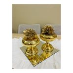 essacraft 2’Lİ DEKORATİF MERCAN GOLD AYAKLI ŞEKERLİK/OBJE(AYNA DAHİL DEĞİLDİR.)
