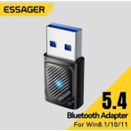 Essager Bluetooth Adaptör 5.4 Süper Hızlı Ce Lisanslı Yüksek Performans Düşük Gecikme Son Nesil Teknoloji 5.4 Ultra Hızlı