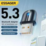 Essager Bluetooth Vers.5.3 Usb Bluetooth Adaptör Usb Bluetooth 5.3 Wireless Adaptör Tak Çalıştır