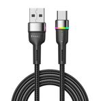 Essager Led Işıklı 2 Metre 3.0A USB to Type C Şarj Kablosu 480Mbps Veri Aktarım Şarj Akım Korumalı