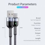Essager Led Işıklı 3.0 A 1 mt Type-C Şarj Data Kablosu