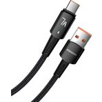 Essager Premıum Örgü Kopmaz Kablo 1Metre 7A 80W Usb To Type-C Şarj Kablosu Data Kablosu Akım Koruma