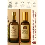 ESSAROSA PURE %100 NATURAL Gül Suyu Cam Şişe 100 ml & Lavanta Suyu Cam Şişe 100 ml Saf Tonik - 2 li Set