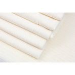 Esse Bambu Çizgili Süngerli Kadife Kaymaz Çekyat Koltuk Örtüsü 170X210 cm Açık Vizon - Ekru