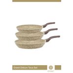 Esse Granit Döküm 3'lü Tava Seti Krem 20 Cm/24 Cm/28 Cm E505