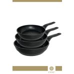 Esse Granit Döküm 3'lü Tava Seti Siyah 20 Cm/24 Cm/28 Cm E403