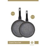 Esse Granit Döküm Gri 20 Cm 24 Cm Tava Seti