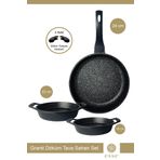 Esse Granit Döküm Tava Sahan Seti 18-22 Cm Sahan 24 Cm Tava