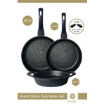 Esse Granit Döküm Tava Sahan Seti 20 Cm Sahan 24-28 Cm Tava