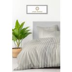 Esse Home Çizgili Pamuklu Saten Nevresim Takımı Çift Kişilik