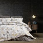 Esse Home Flower Çift Kişilik Battal Boy Nevresim Takımı - Gri - Krem - 240 x 260 cm