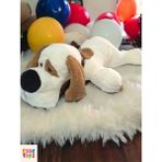 Esse Toyz 75 Cm Ekru Yatan Sevimli Peluş Köpek & Uyku Arkadaşı & Oyuncak