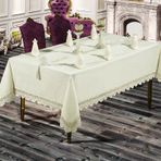 Essen Home Carmen 160x220 cm Pudra Lüks Linen Masa Örtüsü