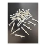 ESSENTIA BUILD & HOME Korniş Dübeli Delçak 8 mm (50’li) – Çivili Plastik Perde Rayı Dübeli