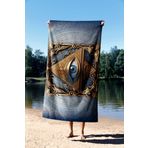 Essential Towel Mikrofiber Teknolojisi ile Üretilen Hafif ve Kum Tutmayan Plaj Havlusu – 75X130 – 90x150 Cm Pyramid Eye essnNM64