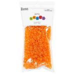 Essentials By Leisure Arts Pony Boncuk 6 mm X 9 mm Parlak Turuncu Opak Plastik Midilli Boncuk Toplu 750 Parça Sanat, El Sanatları, Bilezik, Kolye, Takı Yapımı, Küpe, Saç Örgüsü için