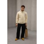 Essenza Unisex Oversize Peluş Mont Ceket - Bej
