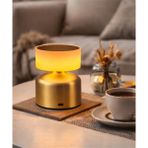 Essey Lighting Dokunmatik Şarjlı LED Masa Lambası – Modern Geniş Başlıklı Kablosuz Abajur - Çok Renkli
