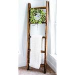EŞSİZ MOBİLYA 1995 EŞSİZ MOBİLYA 120X40 Ahşap Battaniye Merdiveni, Ahşap Askılık, Dekoratif Ahşap Merdiven