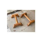 EŞSİZWOOD 20 Cm Ahşap Şınav Barı - Paralel Bar -pilates - Armut Bar